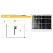 Päikesepaneel elektrikarjusele 40W