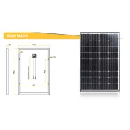 Päikesepaneel elektrikarjusele 100W