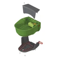 Float Water Bowl Heatable SH30 with pipe heating Kerbl