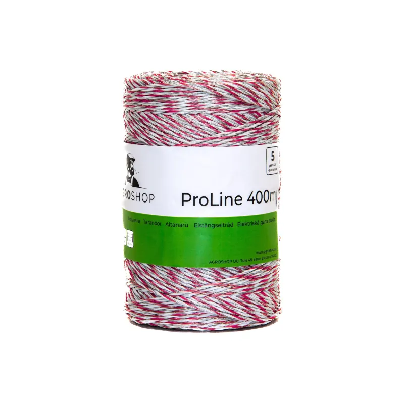 Elektrikarjuse taranöör Phobos ProLine 400m punane/valge