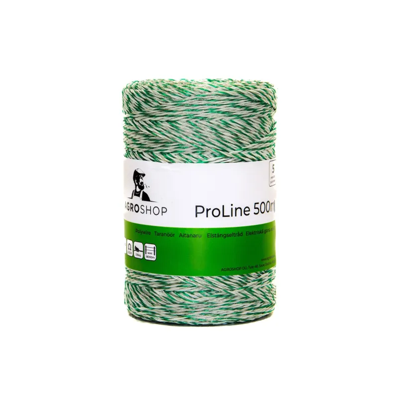 Elektrikarjuse taranöör Phobos ProLine 500m roheline/valge