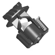 Eristin jousiteräs- ja lasikuitupylvääseen