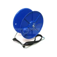 Kelauslaite aitaköysien ja -nauhojen keräämiseen.