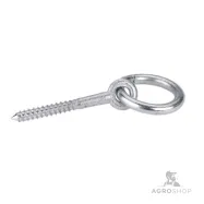 Bar ring with wood screw 80x10mm 2pcs