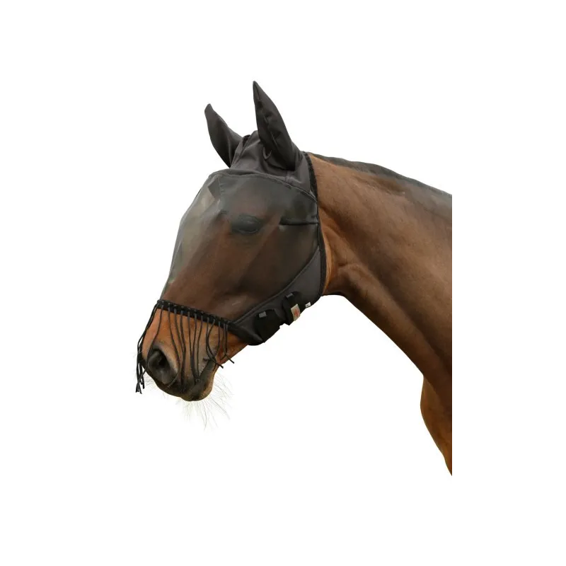 Fly mask with ear protection Nose Cord Covalliero