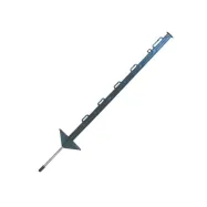 Plastpost kahepoolse jalatoega 0,75m, roheline