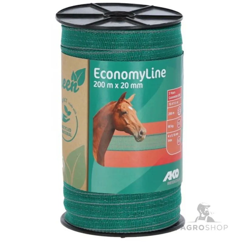 Tape EconomyLine Green/grey 20mm/200m AKO