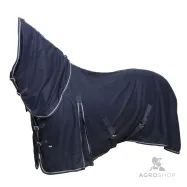 Fullneck fleece rug Gozo Navy Wahlstén