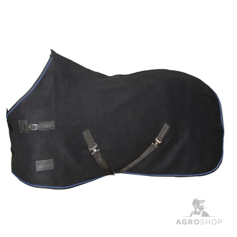 Wool rug Svart Heavy Wool black-navy Wahlstén