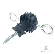 Ruuvilla varustettu veräjänkahvaeristin