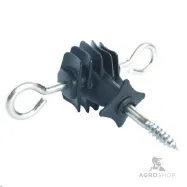 Ruuvilla varustettu veräjänkahvaeristin