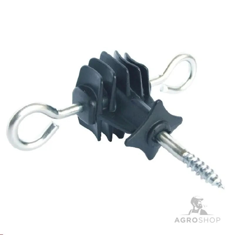 Ruuvilla varustettu veräjänkahvaeristin