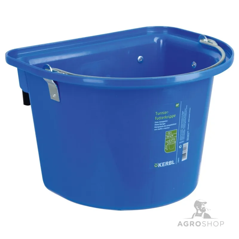 Hanging bracket with carrying handle 12l Kerbl blue
