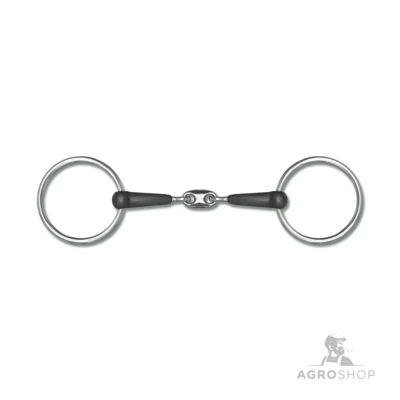 Rubber snaffle bit 15mm Waldhausen