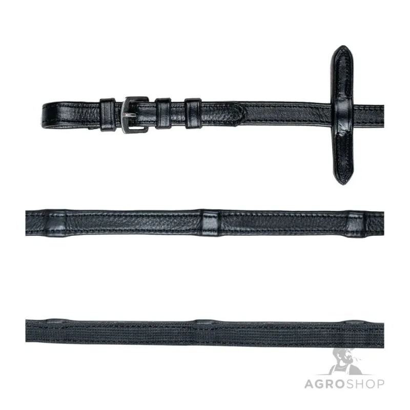 Rubber-Leather Reins Waldhausen