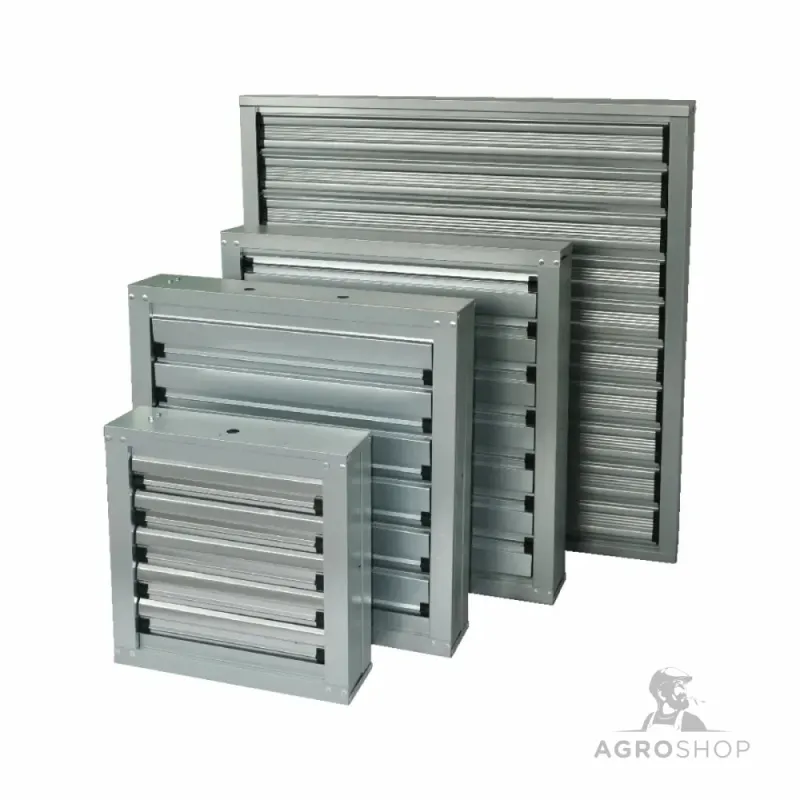 Ventilation grille with automatic closure 62x62cm