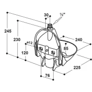 Plastic drinker Suevia 10P