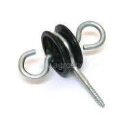 Ruuvilla varustettu veräjänkahvaeristin