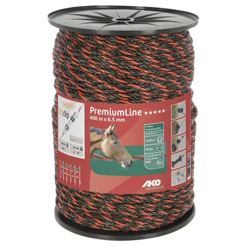 Rope PremiumLine Orange/brown Ø6.5mm/400m AKO